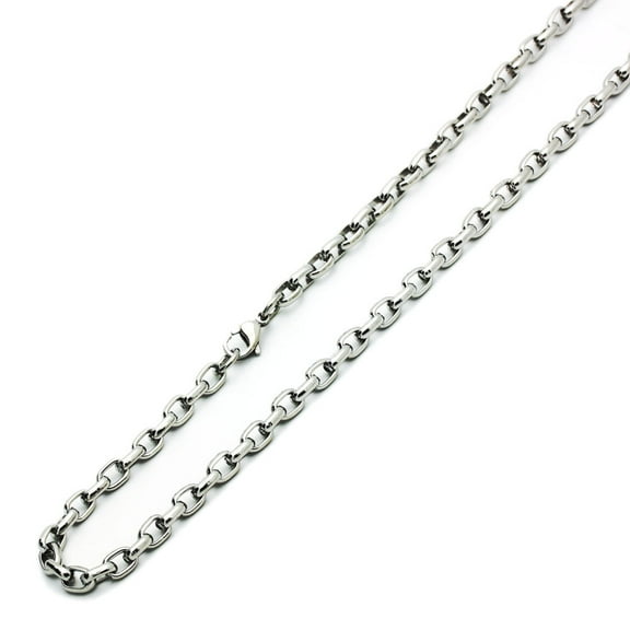 5mm Stainless Steel Chain Necklaces Heavy Round Box Chain ( Available Length 20", 22", 24", 30")