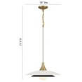thumbnail image 4 of 46441-010-Eurofase Lighting-Welsh - 10W 1 LED Pendant In Modern Style-27.5 Inches Tall and 18 Inches Wide-White/Black Finish, 4 of 6