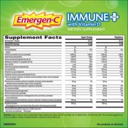 Emergen-C Immune+ with Vitamin D Super Orange & Raspberry Net 22.8OZ 70 Packets