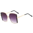 thumbnail image 2 of Gafas de sol de moda callejera de alta gama, gafas de sol de personalidad modernas, hechas de resina, plástico y metal., 2 of 6