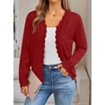 thumbnail image 2 of CAILDANL Womens Cardigan Sweaters Long Sleeve Casual Lightweight Button Down V-Neck Fall Clothes 2025, 2 of 2