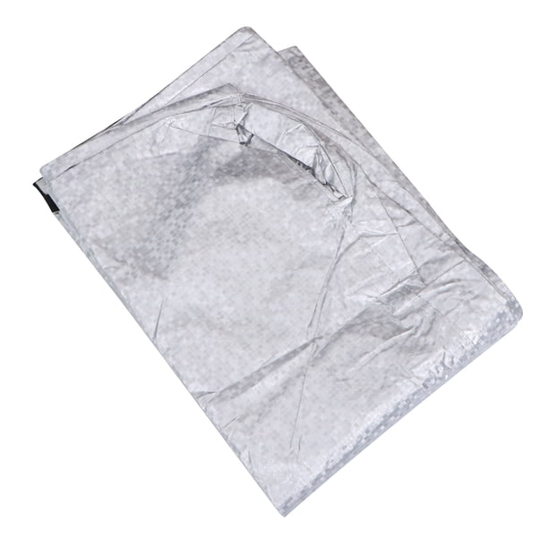 Funda protectora universal para motocicleta, scooter, exterior, a prueba de polvo, impermeable, bloqueador solar, protección contra la lluvia, tamaño L (plateado)