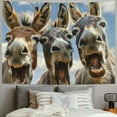 thumbnail image 2 of BCIIG Donkeys Sky Open Mouth Tapestry Wall Hanging Unique Style for Home Decor, Art for Living Room Bedroom Apartment Farmhouse Dorm, 4 Sizes Available 40x30inch, 2 of 6