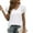 White, variant on Womens Casual Tops Cute Ruffle Short Sleeves V Neck T-Shirts Solid Color Fashion Loose Tunic Top