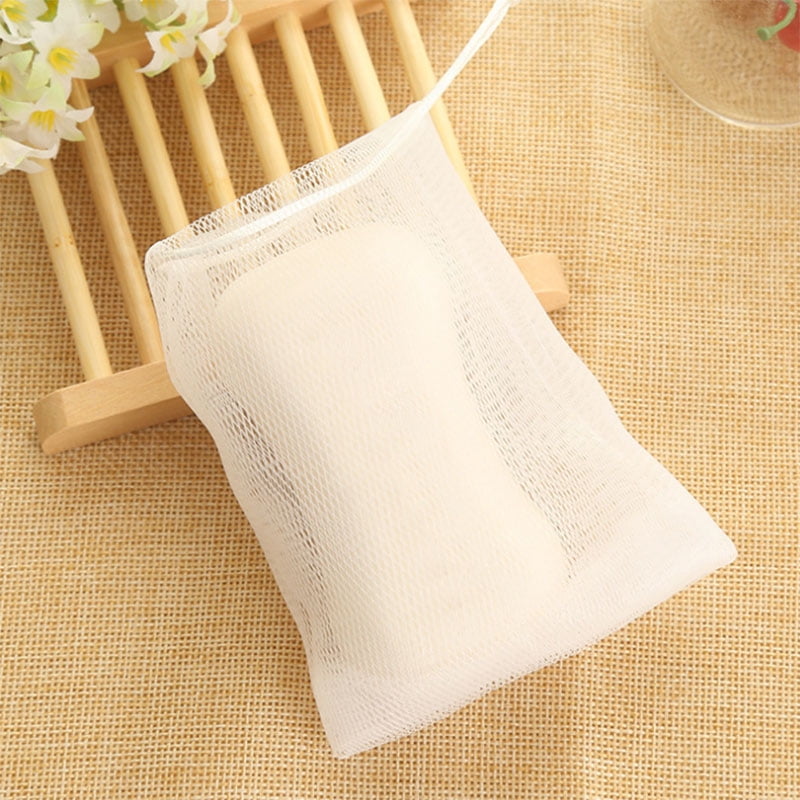 10pcs Soap Mesh Soap Foaming Net Bubble Mesh Bag Skin Clean Tool