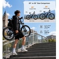 thumbnail image 5 of 20" Electric Bike for Adults, 250W Motor, 19MPH Max Speed, 48V 5.2Ah Removable Battery, LCD Display, Compact E-Bike UL2849, 5 of 8