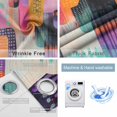 thumbnail image 4 of Colorful Geometric Blackout Curtains for Bedroom/Living Room, Thermal Insulated Kitchen Curtains, Contemporary Abstract Color Block Grommet Darkening Window Treatment Drapes 52"x63"x2, 4 of 8