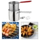 thumbnail image 5 of Olla para freír profunda, cesta para freír, ligera, práctica, ergonómica, freidora de aceite para cocinar Con rejilla para estufa con tapa, 5 of 7