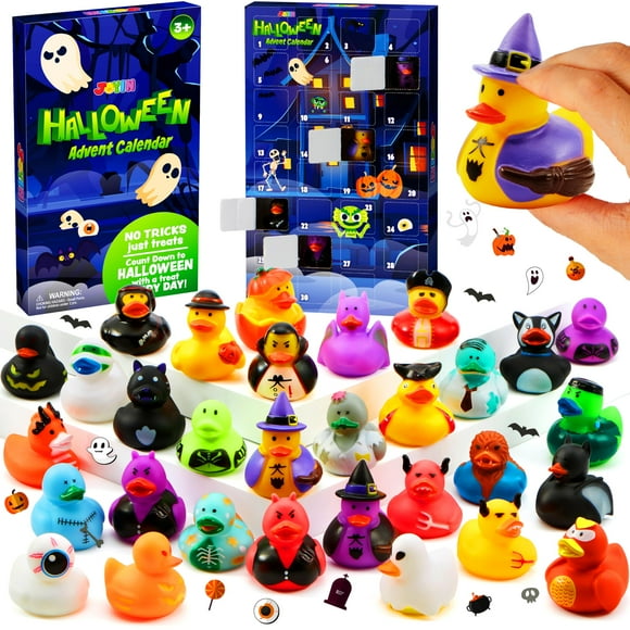 Calendario de Adviento JOYIN Halloween 2025 con 31 patos de goma