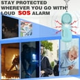 thumbnail image 6 of Geevon 2 Pack Personal Safety Alarms, 130DB Safe Sound Self Defense Alarm Siren with Strobe Light, Emergency Security Alert Devices for Women, Men, Elderly, Children (Mint Green - 2 Pack), 6 of 9