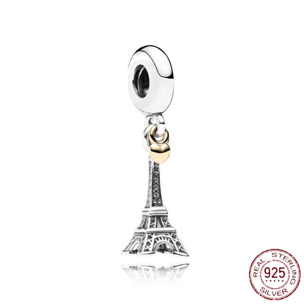Pulsera Pandora Original para mujer, cuentas circulares de Plata de Ley 925 con forma de corazón y Animal, fabricación de joyas, bricolaje, 925
