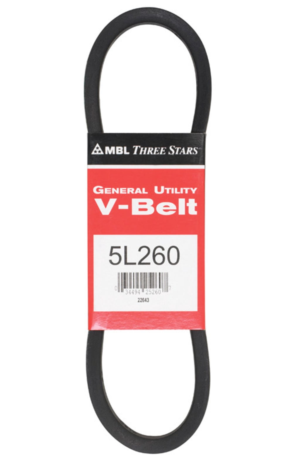 Mitsuboshi General Utility V-Belt 0.63 in. W x 26 in. L - Walmart.com