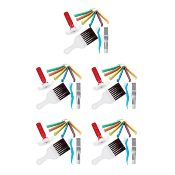 Matsuzay 5 pack/lot herramientas de limpieza y eliminación de polvo del radiador Kit profesional para el hogar herramienta de limpieza de manos Type2 NO2