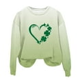 thumbnail image 4 of ibuvkizy Boys Girls St. Patrick's Day Sweatshirt,Children's Shirt Long Sleeved Pattern T-shirt Printed Round Neck Top Suitable for Boys and Girls Hoodless Sweatshirts Khaki,2-3 Years, 4 of 5