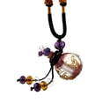 thumbnail image 4 of Difusor de aceite esencial de perfume Zulema colgante Encanto Púrpura collar de botella de perfume, 4 of 7