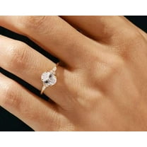 vylahjewellery Beautiful 2 CT Oval Cut Moissanite Diamond Ring Best Stacking 18K White Gold Engagement Ring for Woman