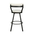 thumbnail image 4 of OakvillePark Belmar Swivel Pub Height Barstool (Set of 2), White, 4 of 6