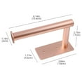 thumbnail image 2 of Toilet Paper Holder Self Adhesive,Stainless Steel,Rustproof Wall Mount,Toilet Roll Holder No Drilling,for Bathroom/Washroom/Kitchen - rose gold, 2 of 5