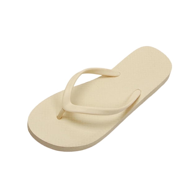 Zapatillas de Suela Suave Zapatillas de Color Sólido Interiores de Verano de la Pareja de la Moda de los Hombres Y las Mujeres con Goma Impermeable, Calzado de Casa Transpirable para Diario