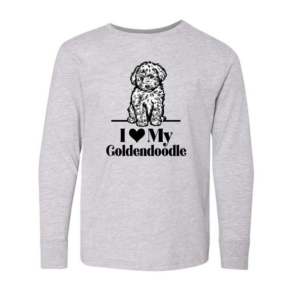 Inktastic I Love My Goldendoodle Dog Long Sleeve Youth T-Shirt