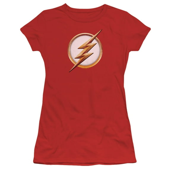 Flash Season 4 Logo S/S Junior Women's T-Shirt Sheer Red