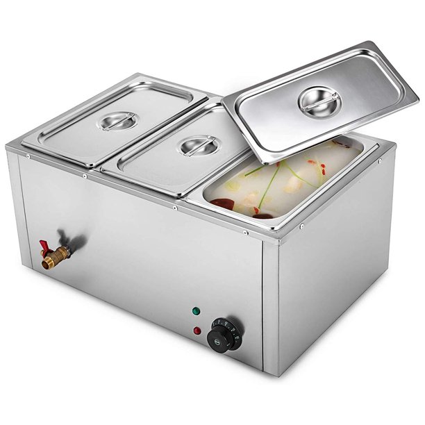 GorillaRock Commercial Food Warmer 2, 3, 4 and 6 Pan Countertop 110V