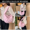 thumbnail image 2 of LinYooLi Quilted Tote Bag for Women Small Padding Lightweight Puffer Bag Quilted Crossbody Bag Dumpling Crescent Purse, 2 of 7