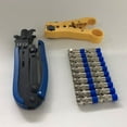 thumbnail image 2 of HOMEMAXS Coaxial Compression Tool Coax Cable Crimper Kit Adjustable RG6 RG59 RG11 75-5 75-7 Coaxial Cable Stripper with 20 PCS F Compression Connectors, 2 of 8