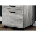 thumbnail image 3 of Modern Rolling Storage File Cabinet | Office Printer Stand | Grey Reclaimed Wood Look | 5 Casters for Mobility, 3 of 3