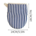 thumbnail image 2 of Cotton Oven Mitt with Vertical Stripe Pattern Heat Resistant Quilted Kitchen Glove for Cooking Baking Grilling, 2 of 2