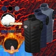thumbnail image 4 of ZACPNCV Heated Vest for Unisex Zipper Four Control Of 21 Areas Heating Cotton Jacket Heated USB Charging Version Black, 4 of 4