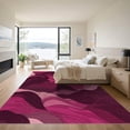thumbnail image 3 of ODIKA 6'x9' Machine Washable Non-Slip Area Rug, Abstract Magenta High Traffic Rug, Pink, 1083766, 3 of 7