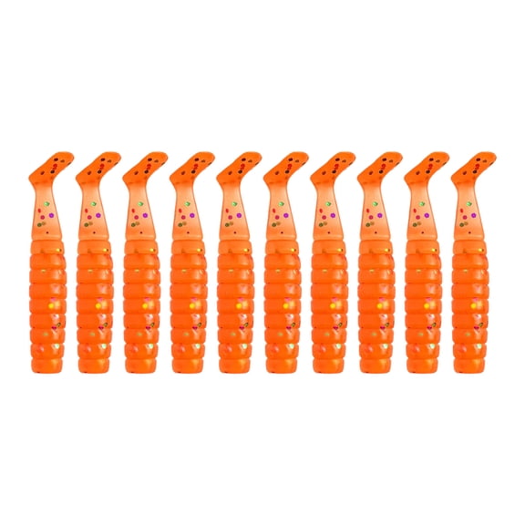 lixuesong 10Pcs 4cm 1.1g Swim Lures for Saltwater Baits Soft Fishing Lures Paddle Tail Swimbait Artificial Baits