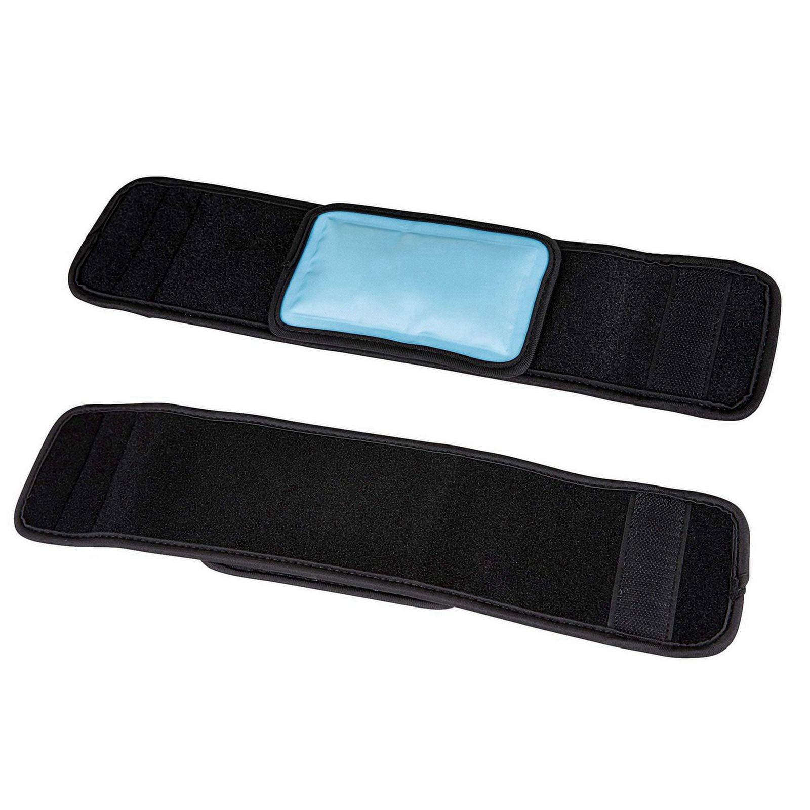 4X Cold Therapy Wrap Cold Packs Reusable Gel Ice Pack Compress for Injuries Recovery and Pain Relief,4 x Cold compress belt,black & blue