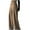 Brown, variant on Xunlbb Summer Sale! Ladies' Solid Color Casual Retro High Waisted Drape Tied Straight Leg Wide Leg Pants ,Gray S