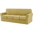 thumbnail image 1 of CHUN YI Sofa Cover with Separate Cushion Slipcover Stretch Checks, 1 of 7