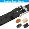 thumbnail image 4 of Uxcell Leather Loop Keeper, 10 Pcs Leather Loops Belt Keeper Loops Retainer Straps Replacement for 1.1 Inch Wide Belts/Straps, Black/Coffee Color, 4 of 7