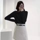 thumbnail image 2 of Autumn Winter Top Female Slim Polyester Korean Reviews Clothes Many Cheap Sale Harajuku Fashion Goth Women's Long Sleeve T-shirt, 2 of 5