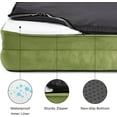 thumbnail image 3 of XXL Orthopedic Dog Bed - Washable Great Dane Dog Sofa Beds for Giant Dogs, Supportive Foam Pet Couch Bed with Removable Washable Cover, Waterproof Lining and Nonskid Bottom,Turquoise, 3 of 16