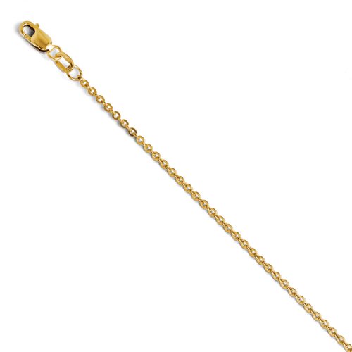 Leslie's 14K Flat Cable Chain (Weight: 4.35 Grams, Length: 24 Inches)