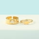 thumbnail image 4 of Anillos de acero inoxidable con diseño de cerdo de dibujos animados, ajustables, para parejas, para mujeres y hombres, joyería para bodas, regalos de fiesta, juego de 2 piezas, 4 of 4