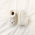 thumbnail image 6 of BRGZLK Baby Girls Ankle Boots Classic Cute Round Toe Comfort Warm Short Boot Kids Outdoor Shoes Newborn First Walkers Cozy Shoes Beige 2.5-3 Years, 6 of 9