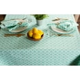 thumbnail image 6 of Contemporary Home Living Lattice Rectangular Cotton Tablecloth - 84" - Aqua and White, 6 of 6