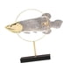 thumbnail image 1 of Estatua de Arowana Dorada, Figura de Resina de Regalo para Centros de Mesa de Sala de Estar Claro, 1 of 9