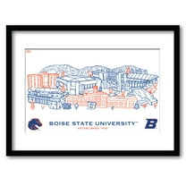 Boise State Broncos 11" x 14" Framed Campus Wall Art Collage