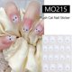 thumbnail image 2 of Cat Nail Art Stickers French Nail Decals 3D Adhesive Cat Designs Nail Decals Cat Nail Art Decorations for Women Girls, 2 of 4