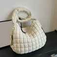 thumbnail image 4 of Quilted Tote Bag for Women Lightweight Shoulder Bag Large Capacity Winter Fashion Hobo Bag, 4 of 6
