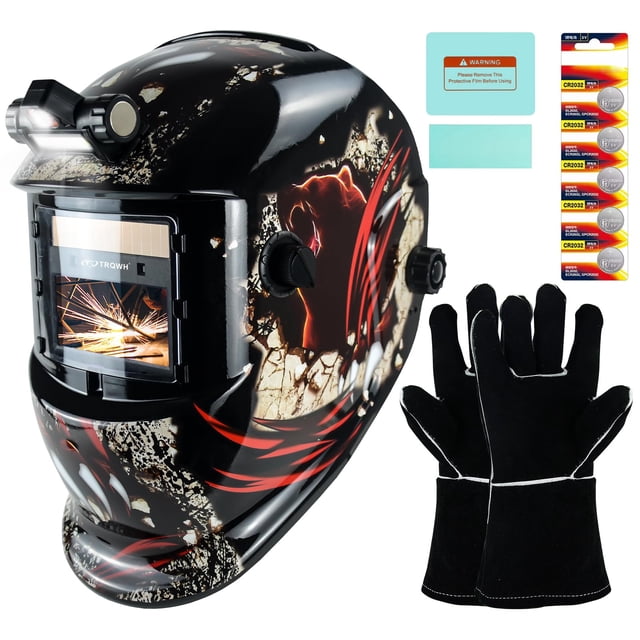 Casco de soldadura TRQWH KTS-HD105 con oscurecimiento automático True Color