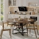 thumbnail image 1 of Yeshouse mesa de comedor redonda para 4-6 personas, mesa circular de madera con base metálica y estante de almacenamiento, ideal para cocina o comedor, diseño moderno y funcional (sin sillas), 1 of 7