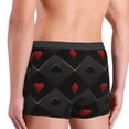 thumbnail image 6 of Cauagu Red Poker Print Boxer Briefs for Men,Comfortable Breathable Men's Underwear Moisture Wicking Underpants -Small, 6 of 8